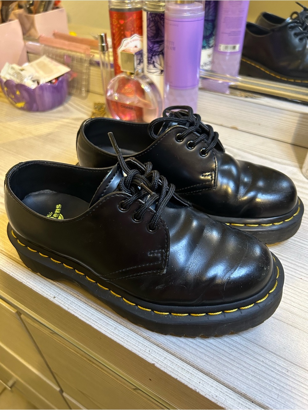 Dr. Martens Black Leather 1461 BEX